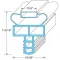 Gasket, Door for Randell Part# INGSK1020
