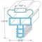 Door Gasket for Randell Part# IN GSK1035