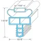 Door Gasket for Randell Part# IN GSK1040