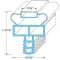 Door Gasket for Randell Part# IN GSK1081