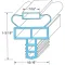 Door Gasket for Randell Part# IN GSK9902