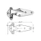 Hinge (1-1/8" Ofst, 6"L) for Kason Part# KAS1070-000040