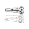Hinge (Flush, 10-3/8"L, Left) for Kason Part# KAS1241-000003