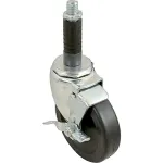 Caster,Stem(4"Od,W/Brake,Black for Kason Part# KAS6C364027HDPOTLB