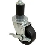 Caster,Stem(3-1/2"Od,W/Brk,Blk for Kason Part# KAS6C523525HDPTLB
