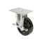 Caster,Plate (5"Od,Swvl,W/Brk) for Kason Part# KAS6C555002PHNTLB