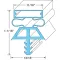 Door Gasket 36 1/4" X 78" for Kolpak Part# KLP22525-1075