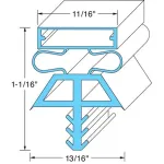 Door Gasket 36 1/4" X 78" for Kolpak Part# KLP22525-1075