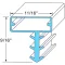 Door Gasket -  36-1/4" X 79" for Kolpak Part# KLP25567-1075