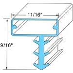 Door Gasket - 36-1/4" X 79" for Kolpak Part# KLP25567-1075