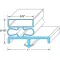 Door Gasket 38 1/16" X 78 1/2" for Kolpak Part# KLP53150-2565