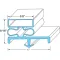 Door Gasket 36" X 78 1/2" Lh for Kolpak Part# KLP54482-2565