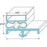 Door Gasket 36" X 78 1/2" Lh for Kolpak Part# KLP54482-2565