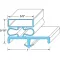 Door Gasket 36" X 78 1/2" Lh for Kolpak Part# KLP544822565