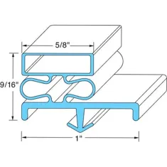 Door Gasket 36" X 78 1/2" Lh for Kolpak Part# KOL54482-2565