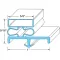 Door Gasket 36" X 78 1/2" Lh for Kolpak Part# KOL54482-2565