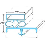 Door Gasket 36" X 78 1/2" Lh for Kolpak Part# KOL54482-2565