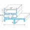 Door Gasket 36" X 78 1/2" Lh for Kolpak Part# KOL544822565