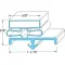 Door Gasket  for Master-Bilt Part# MB37-01254