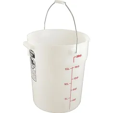 Bucket(White,W/ Handle, 22 Qt) for Cambro Part# PWB22-148