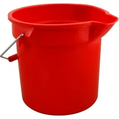 Bucket 14 Qt, 12"Od, Red  for Rubbermaid Part# RBMD261400RED