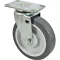Caster,Plate (5"Od,Swvl,Gray) for Rubbermaid Part# RBMD4501L2