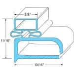 Door Gasket 10 3/4" X 21 1/4" for Randell Part# RDINGSK104