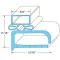 Door Gasket 15 1/8" X 24 1/4" for Randell Part# RDINGSK143