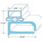 Door Gasket 21-1/4" X 22-1/4" for Randell Part# RDINGSK160