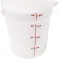 Container Rnd 4Qt -148 Poly/White for Cambro Part# RFS4-148