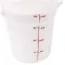Container Rnd 4Qt -148 Poly/White for Cambro Part# RFS4148