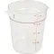 Container (8-3/16"Rd,4 Qt,Clr) for Cambro Part# RFSCW4-135