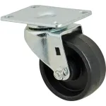 Caster,Plate (3"Od,Swvl,Black) for Rubbermaid Part# RUB3600L4