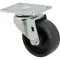 Caster,Plate (3"Od,Swvl,Black) for Rubbermaid Part# RUB3600L4