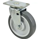 Caster,Plate (5"Od,Swvl,Gray) for Rubbermaid Part# RUB4501-L20000
