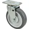 Caster,Plate (5"Od,Swvl,Gray) for Rubbermaid Part# RUB4501L2