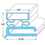 Gasket, 29" x 67-3/4": Fits Traulsen Brand