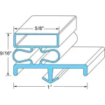 Door Gasket 23" X 60 1/2" for Southern Pride Part# SOP1003
