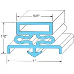 Door Gasket for Traulsen Part# TRSER-37698-00