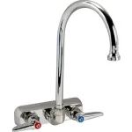 T&S Brass B-1146 Workboard Faucet, 4", Wall Mount With Gooseneck Nozzle