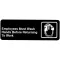 Employee Hand Wash Sign 3 X 9 In English Braille for Vollrath/Idea-Medalie Part# VOL4530